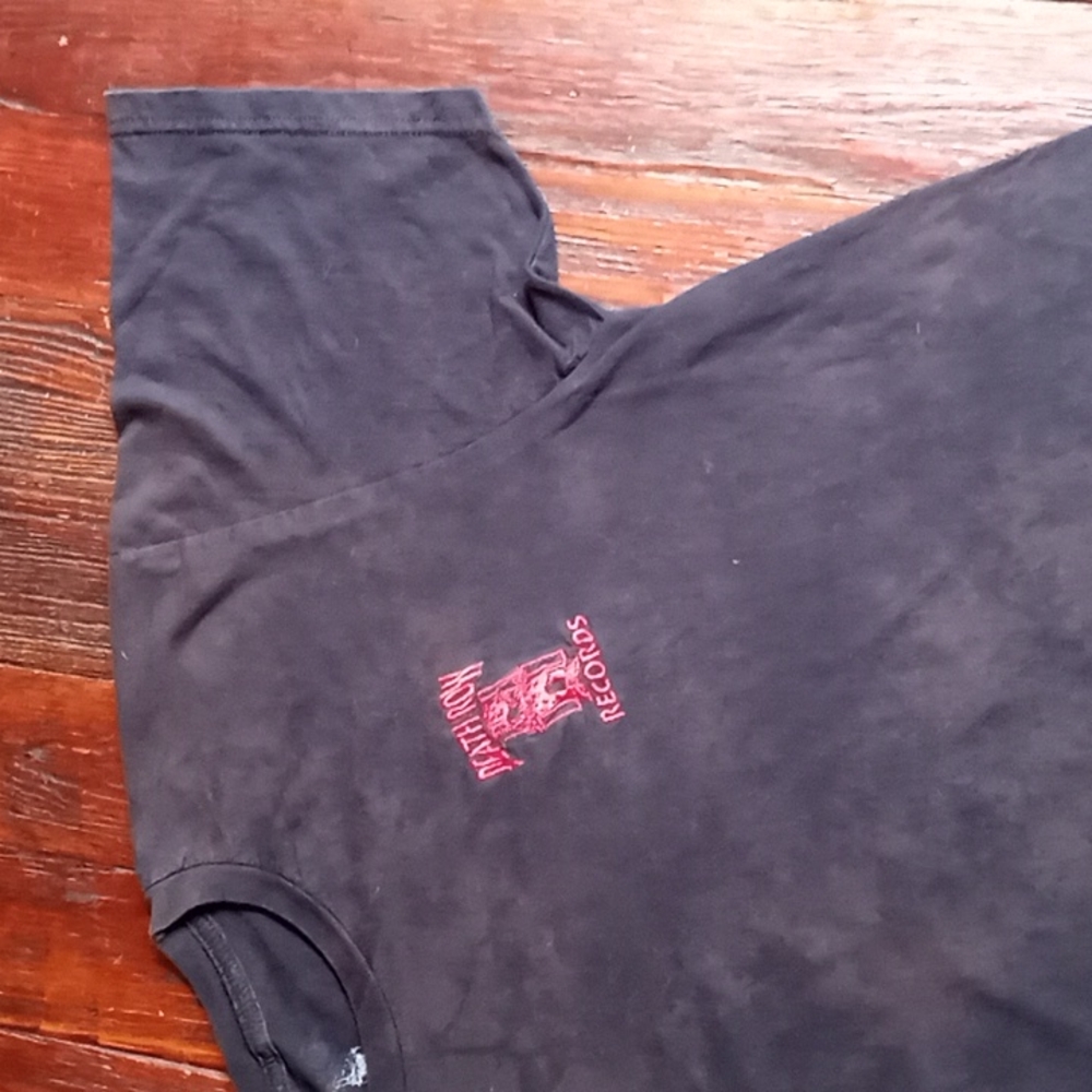 Death Row Records embroidered slight tydyed ss tee size large - Picture 4 of 6